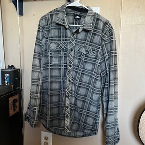 L O’Neill LongSleeve Button Down Fleece Shirt-Never Worn